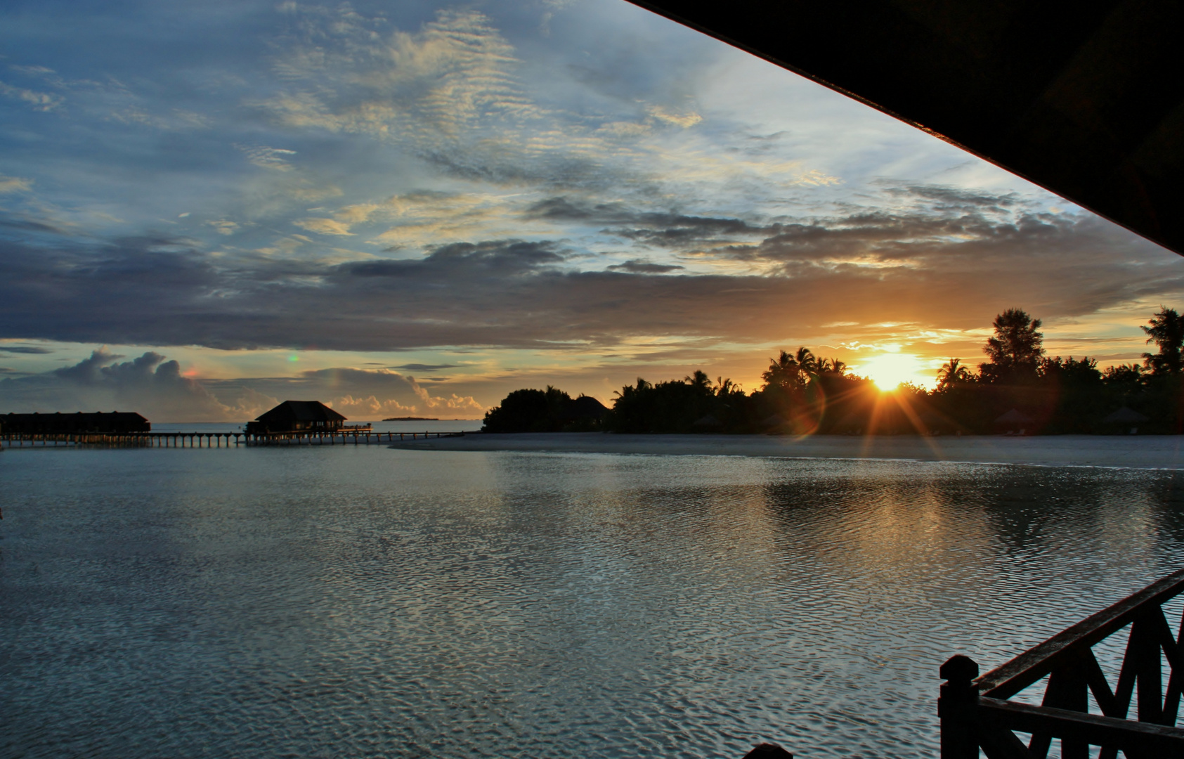 Sonnenuntergang auf Olhuveli