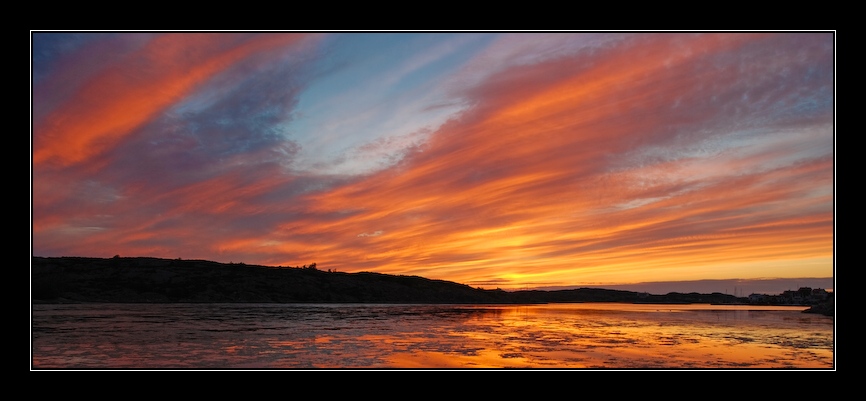 Sonnenuntergang auf Orust