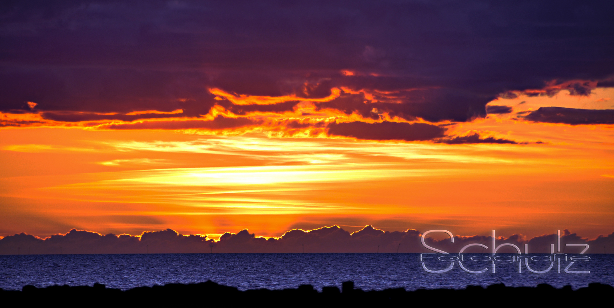 Sonnenuntergang auf Pellworm