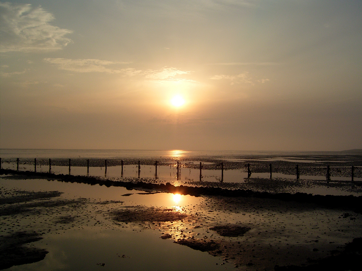 Sonnenuntergang auf Pellworm