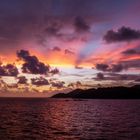 Sonnenuntergang auf Praslin