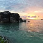 Sonnenuntergang auf Praslin 