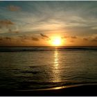 Sonnenuntergang auf Rarotonga.
