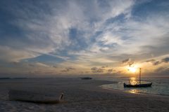 Sonnenuntergang auf Reethi Beach