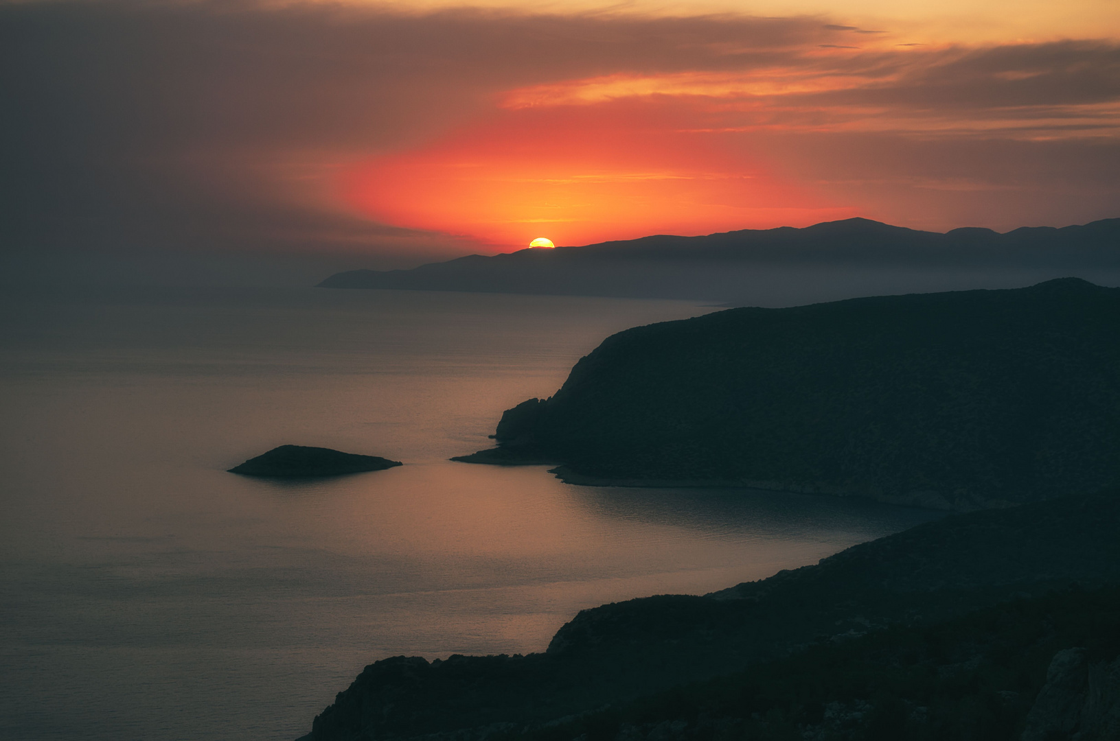 Sonnenuntergang auf Rhodos