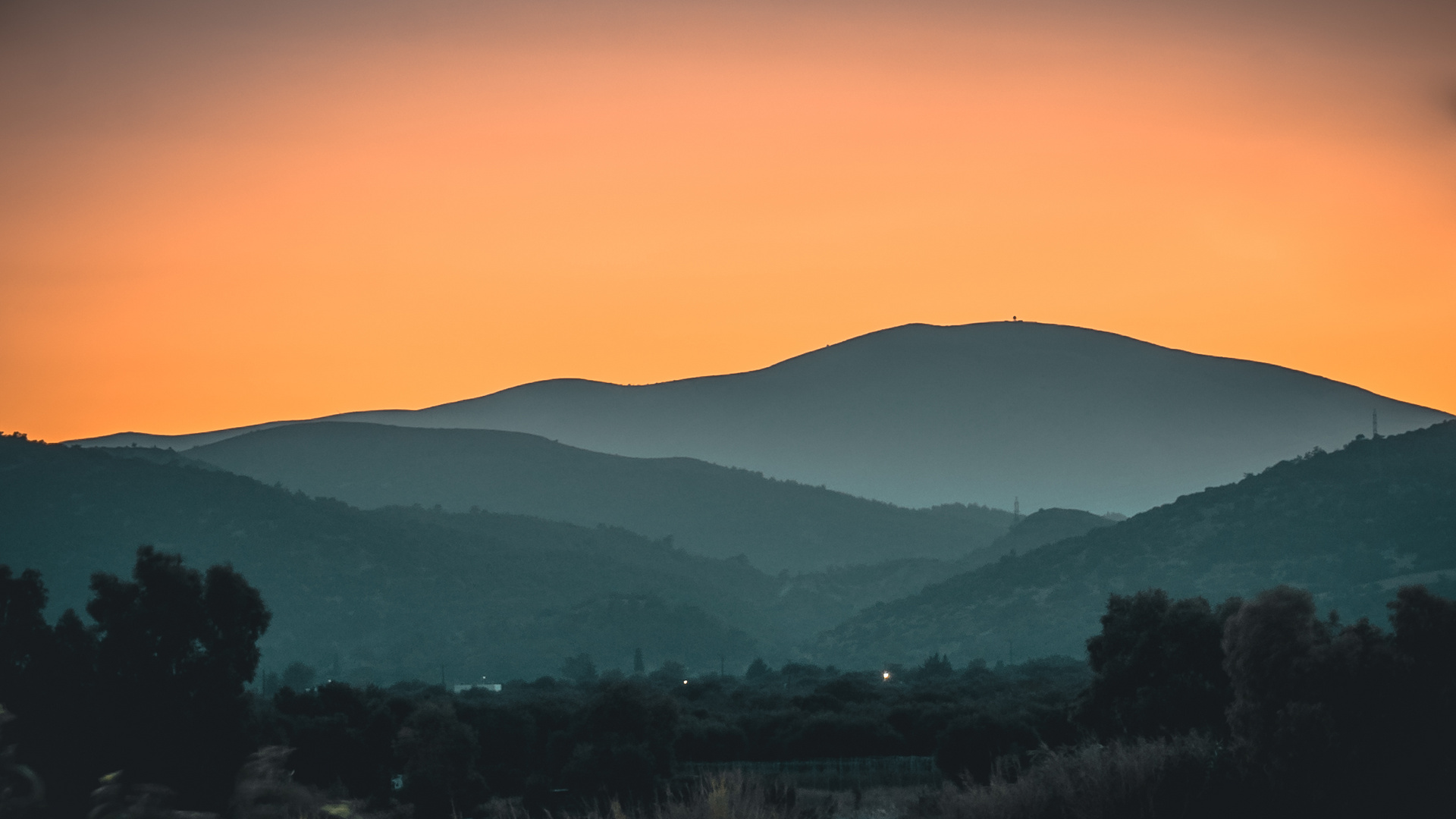 Sonnenuntergang auf Rhodos