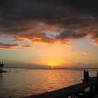 Sonnenuntergang auf Roatan-West End