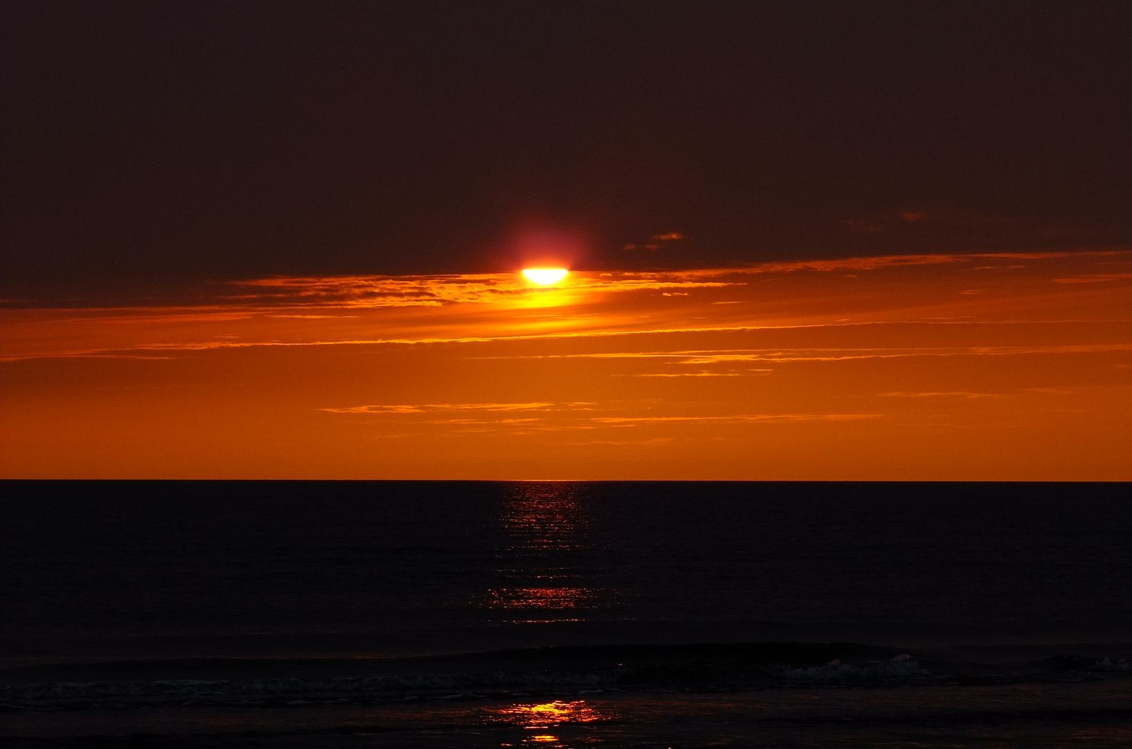 Sonnenuntergang auf Römö ...