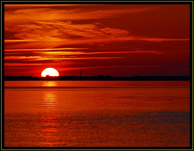 Sonnenuntergang auf Rügen