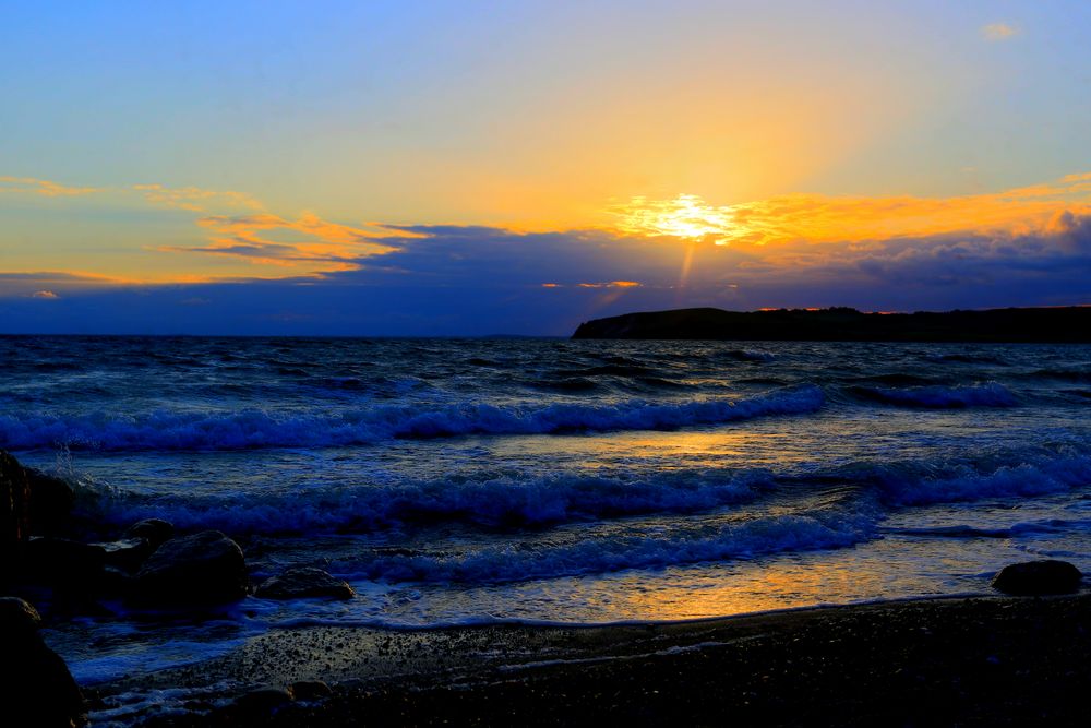 Sonnenuntergang auf Rügen