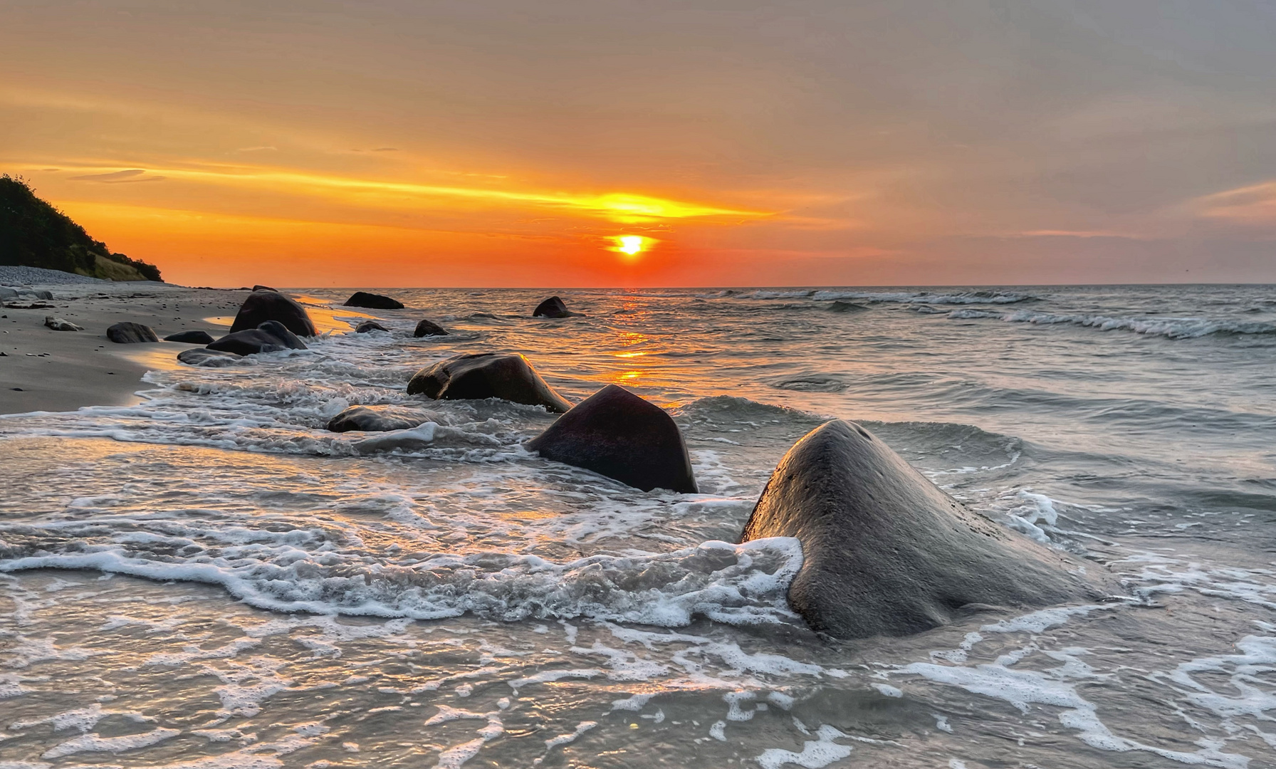 Sonnenuntergang auf Rügen 