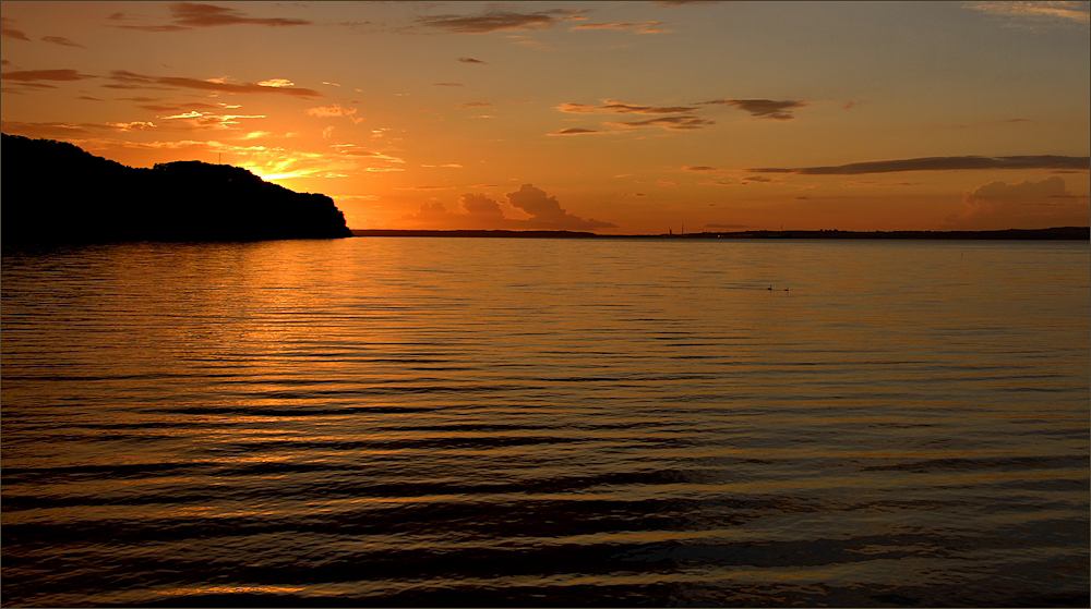 Sonnenuntergang auf Rügen ...,