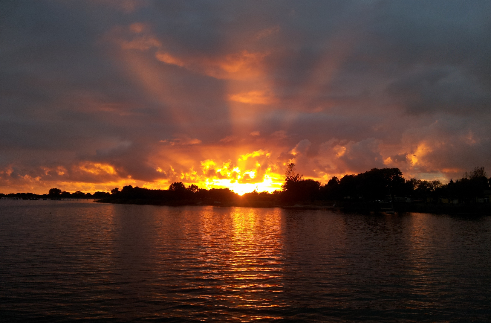 sonnenuntergang auf rügen