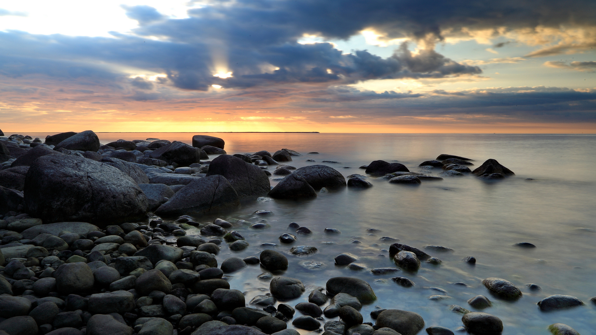 Sonnenuntergang auf Rügen