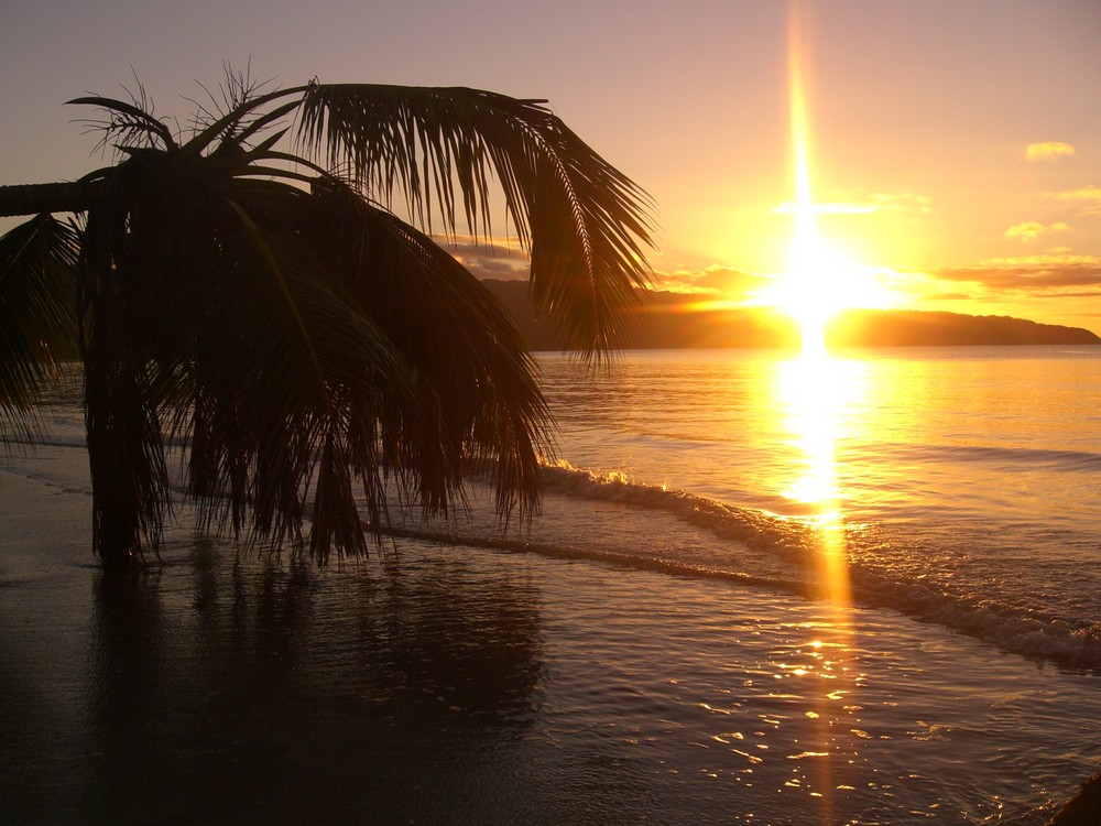 sonnenuntergang auf samana dom-rep