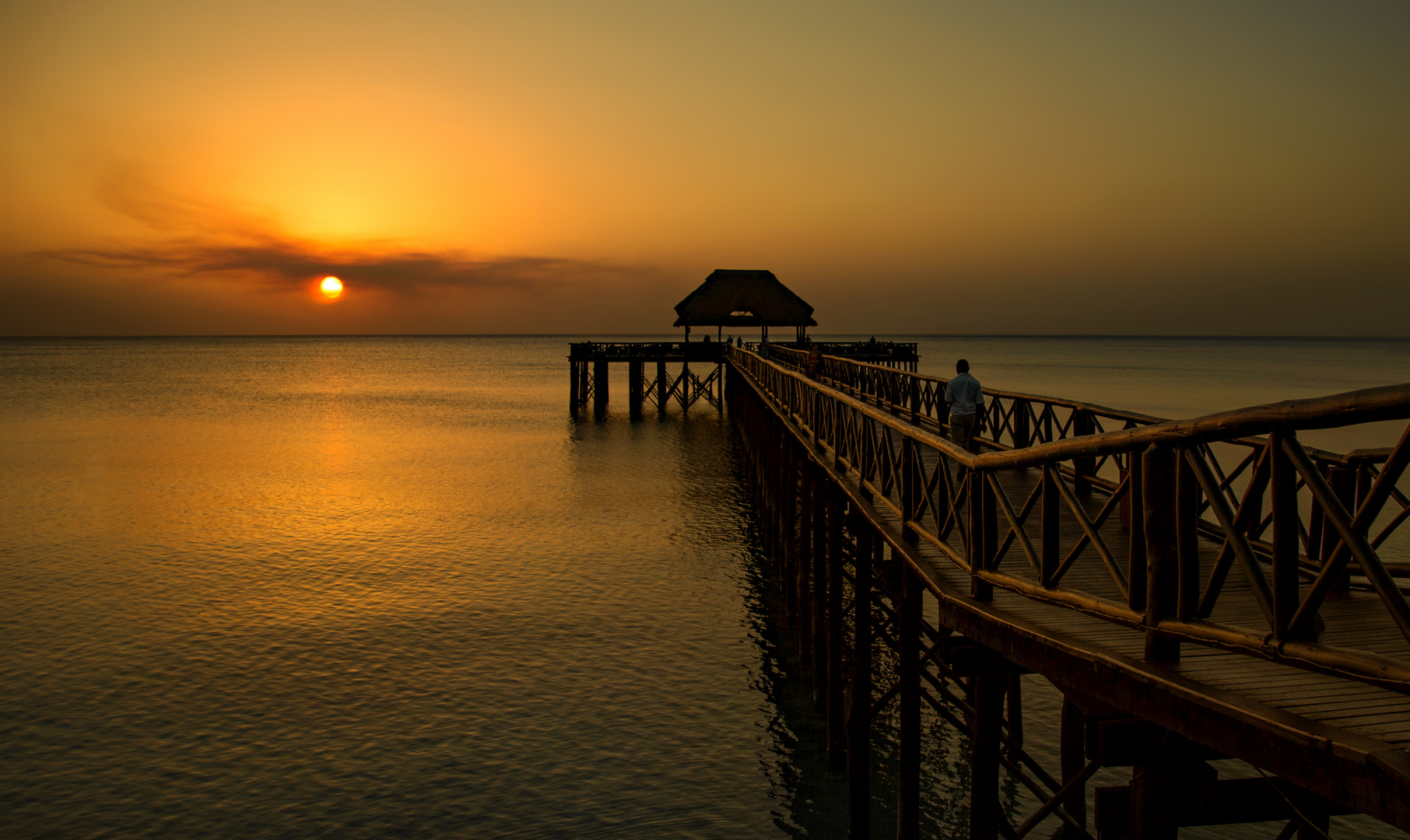 Sonnenuntergang auf Sansibar