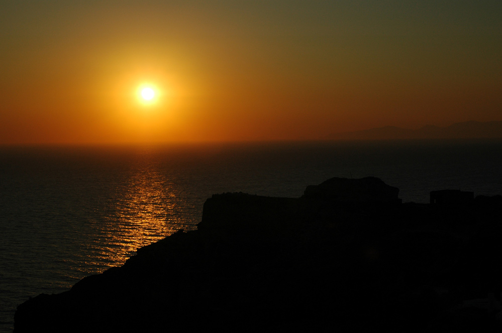 Sonnenuntergang auf Santorin 2