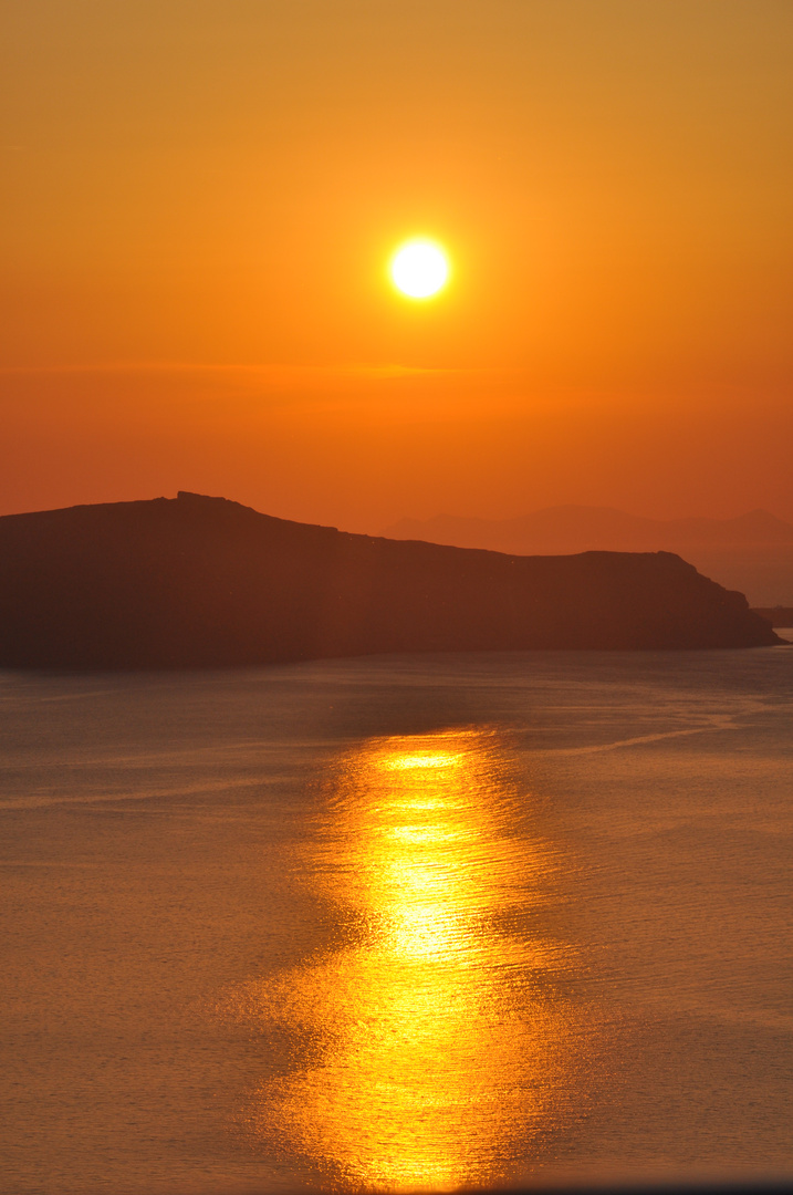 Sonnenuntergang auf Santorini