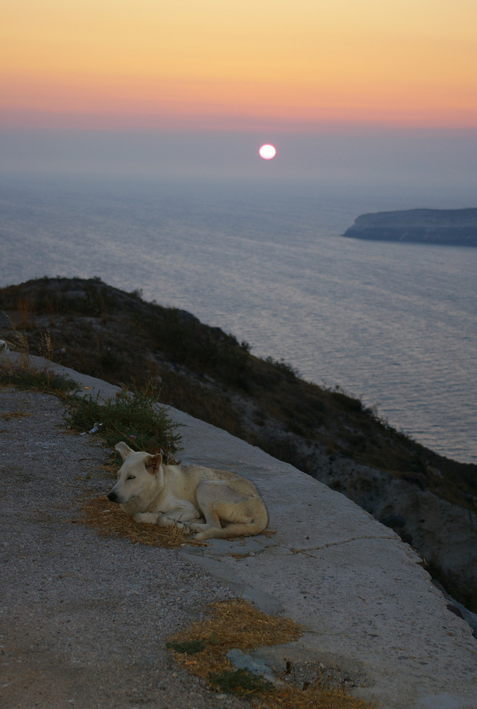 Sonnenuntergang auf Santorini