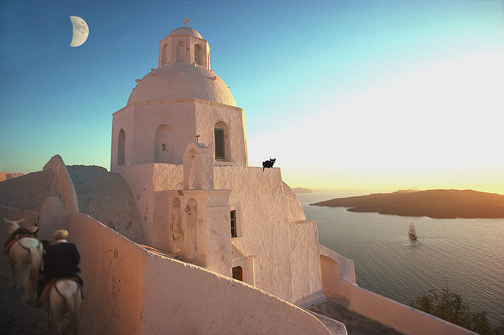 Sonnenuntergang auf Santorini