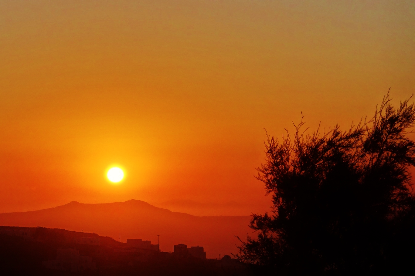 sonnenuntergang auf Santorini