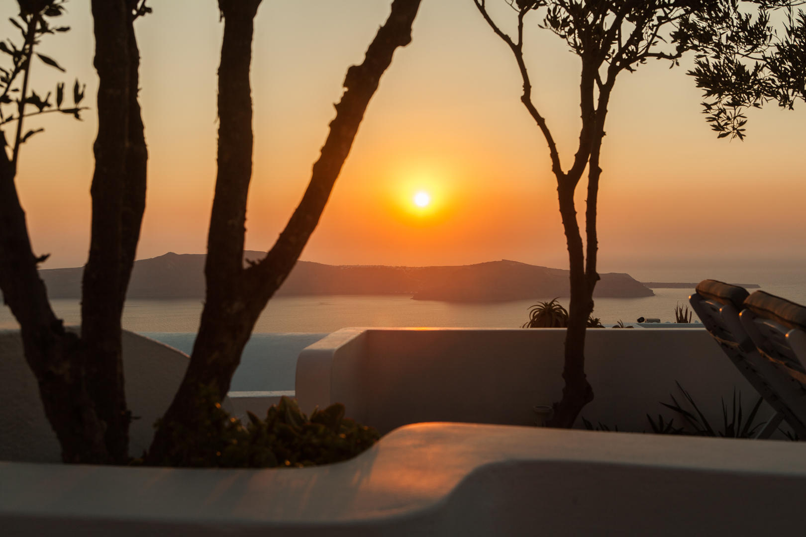 Sonnenuntergang auf Santorini