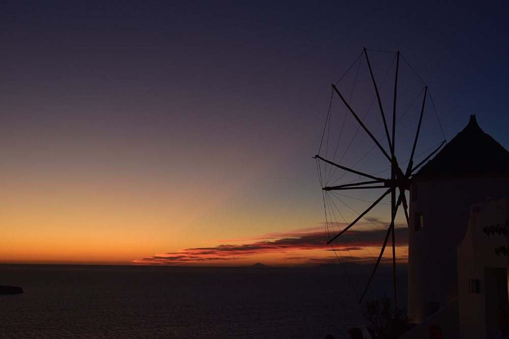 Sonnenuntergang auf Santorini