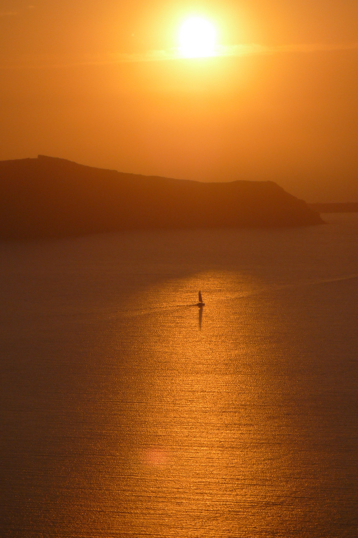 Sonnenuntergang auf Santorini