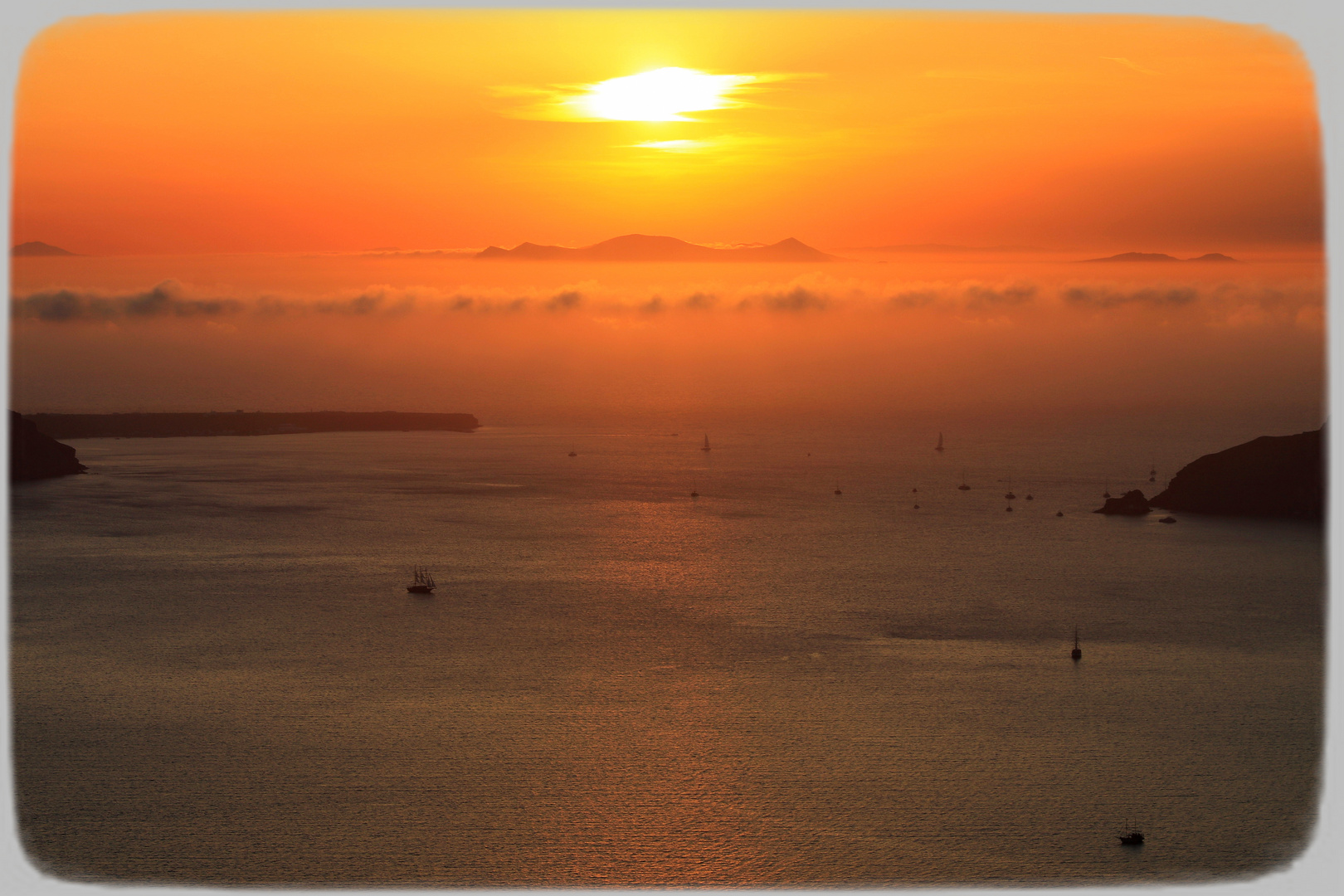 Sonnenuntergang auf Santorin...Kykladen-Inseln, Griechenland