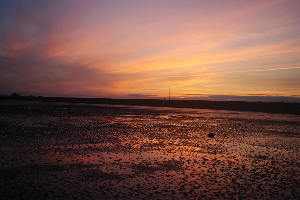 Sonnenuntergang auf Schiermoonikoog