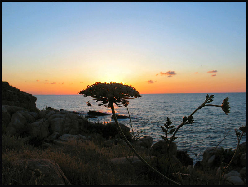 Sonnenuntergang auf Sizilien bei Cefalu Hotelanlage Polina 02