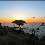 Sonnenuntergang auf Sizilien bei Cefalu Hotelanlage Polina 02