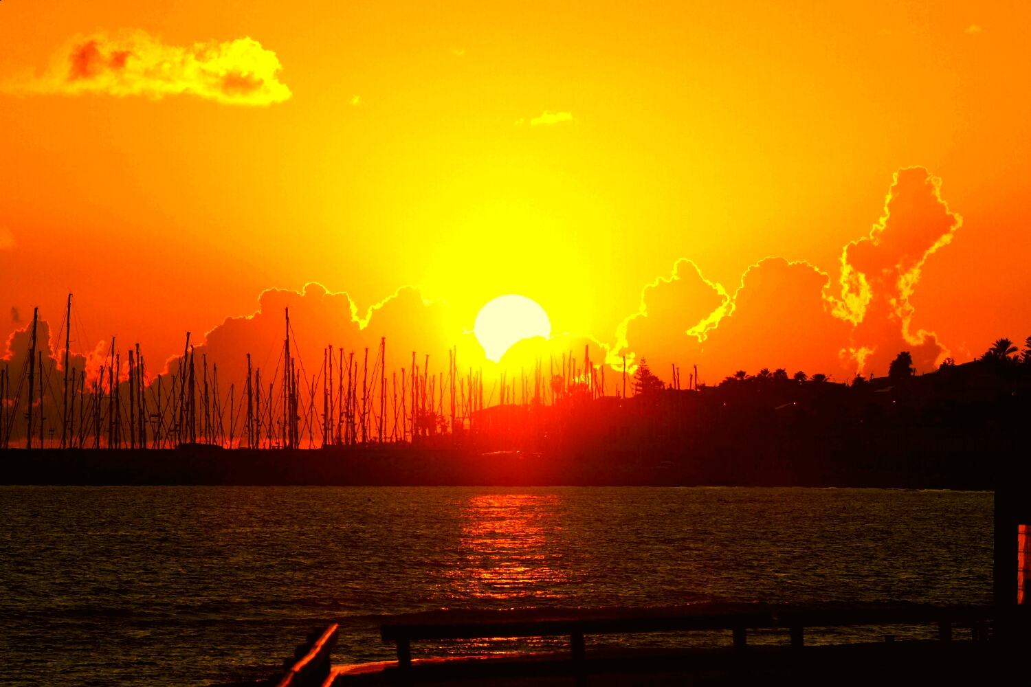 Sonnenuntergang auf Sizillien Marina di Ragusa