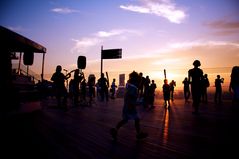 Sonnenuntergang auf Skypark