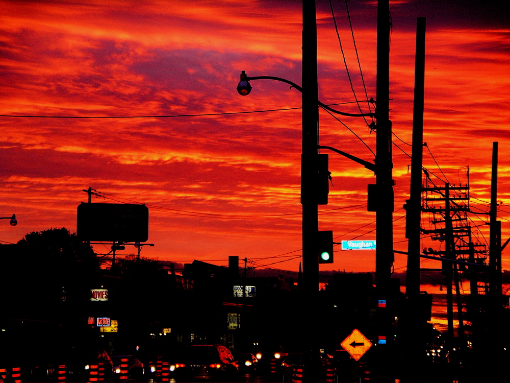 sonnenuntergang auf St. Clair West