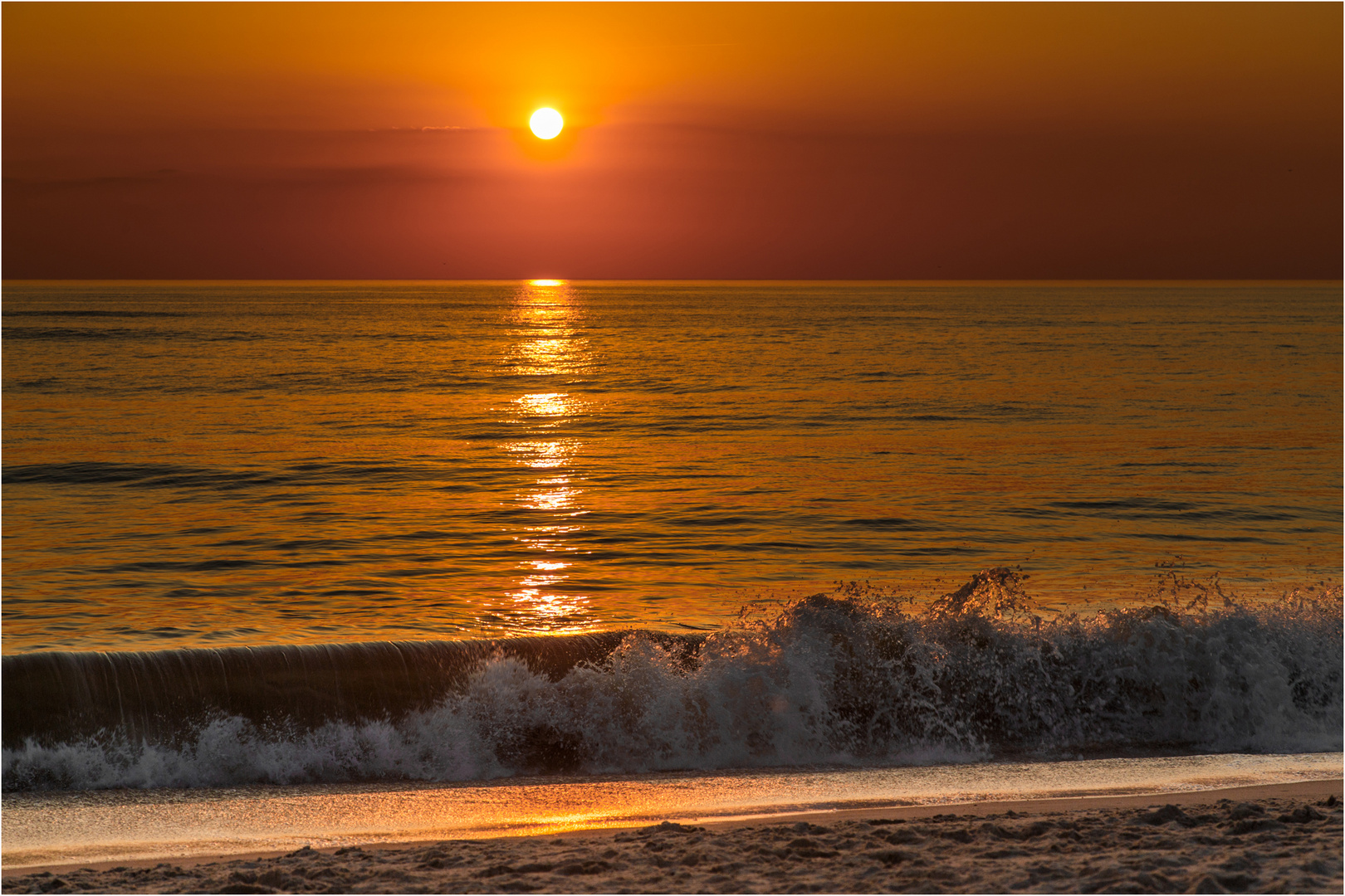 Sonnenuntergang auf Sylt ...