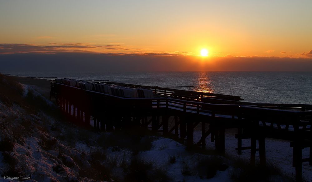 Sonnenuntergang auf Sylt,