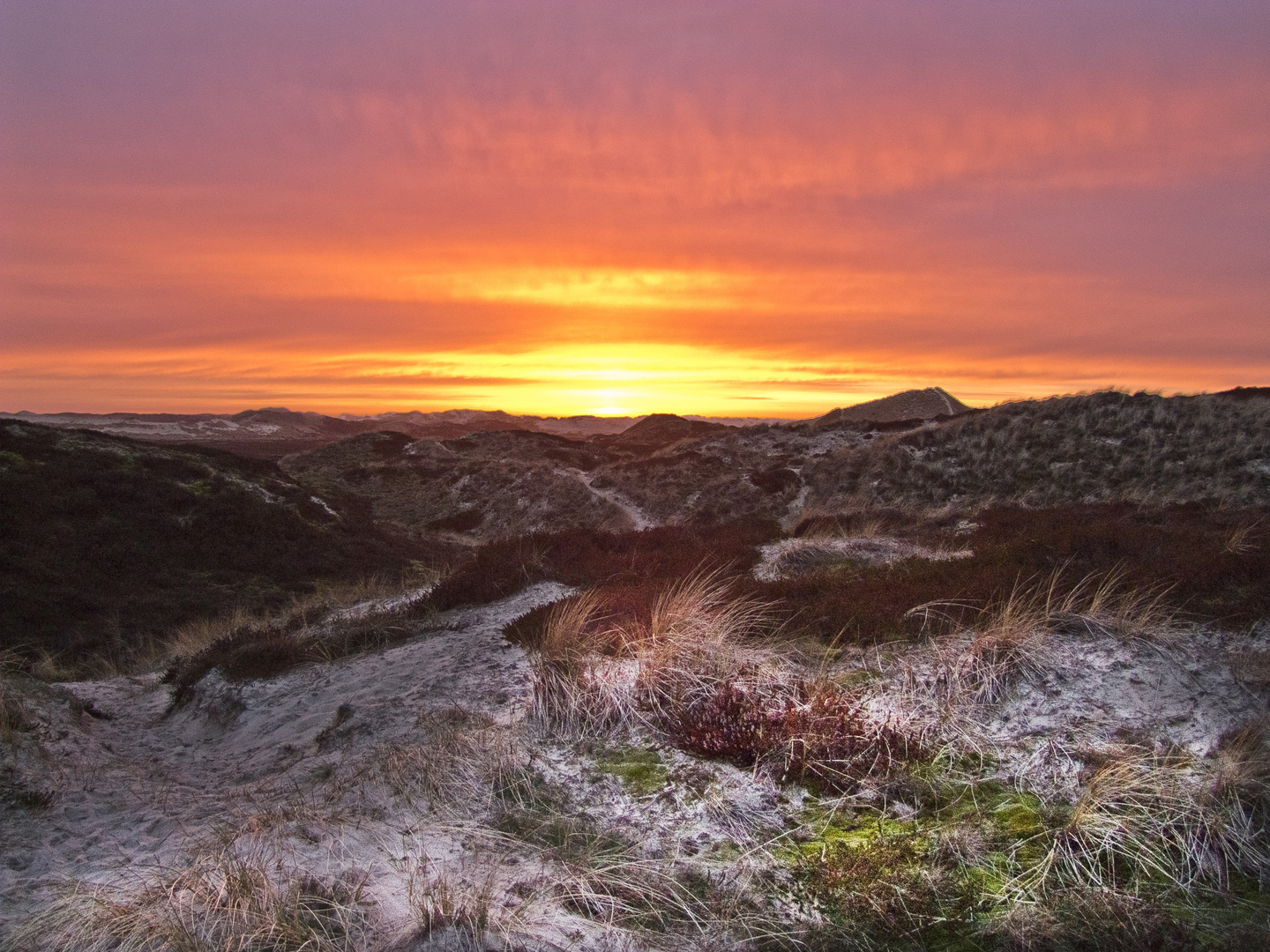 Sonnenuntergang auf Sylt