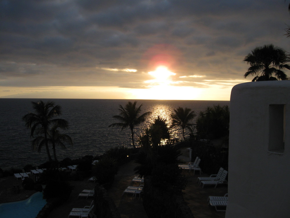 Sonnenuntergang auf Teneriffa im Juni 2009