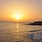 Sonnenuntergang auf Teneriffa in Richtung La Gomera blickend