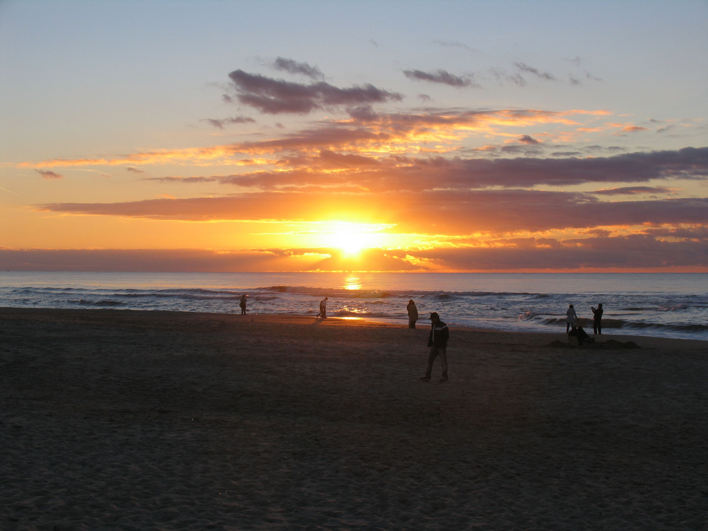 Sonnenuntergang auf Texel 1