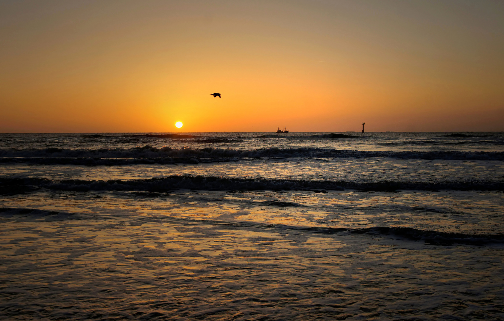 Sonnenuntergang auf TEXEL.......