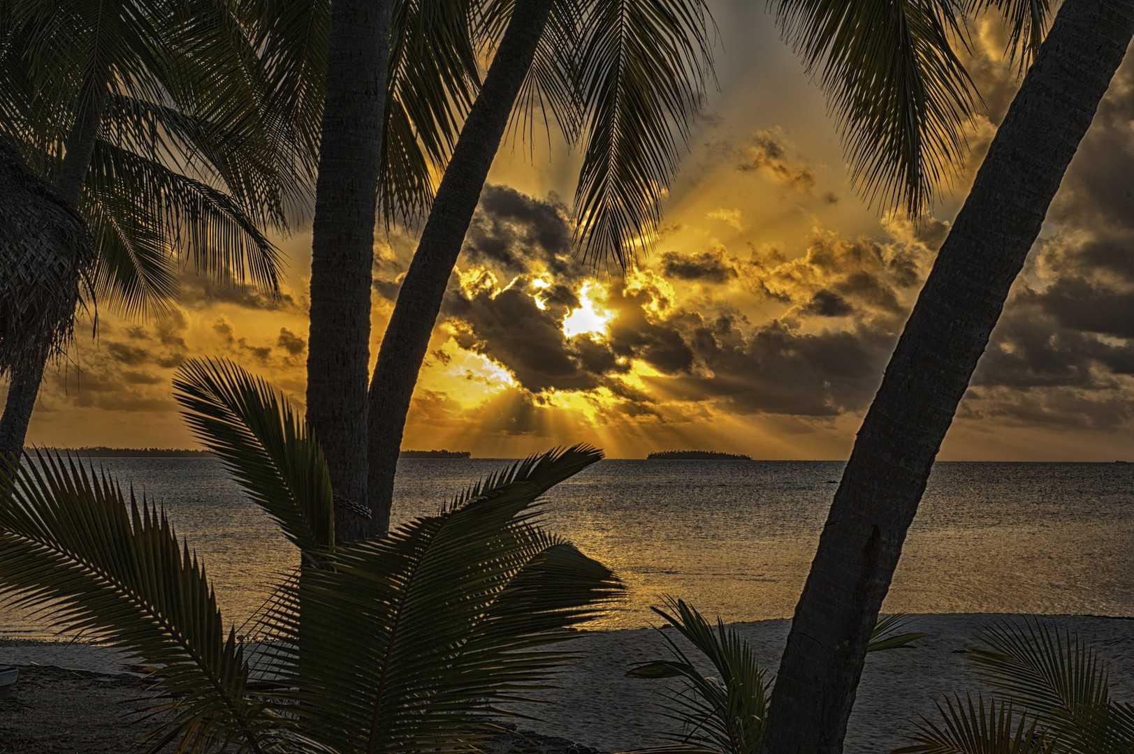 Sonnenuntergang auf Tikehau 2