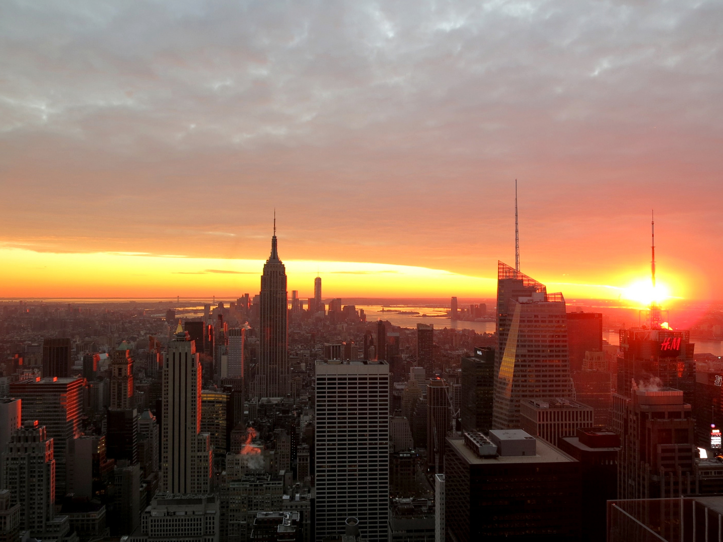 Sonnenuntergang auf "Top of the Rock"