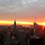 Sonnenuntergang auf "Top of the Rock"