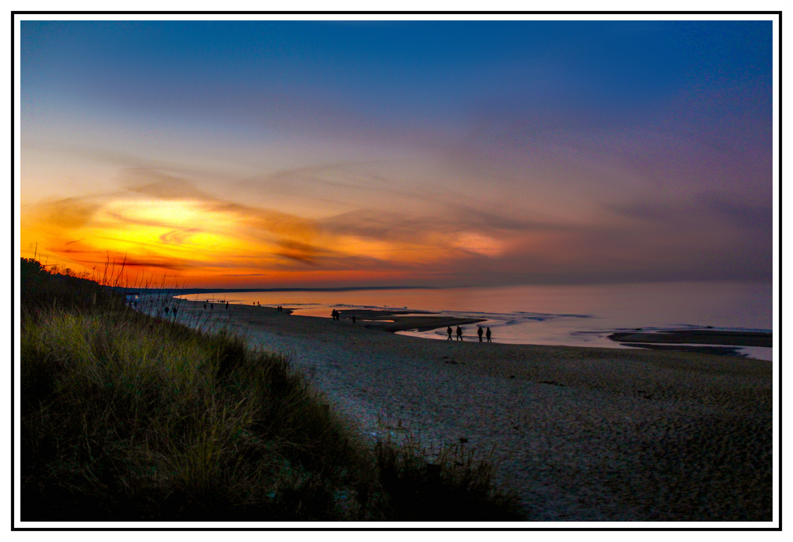 sonnenuntergang auf usedom