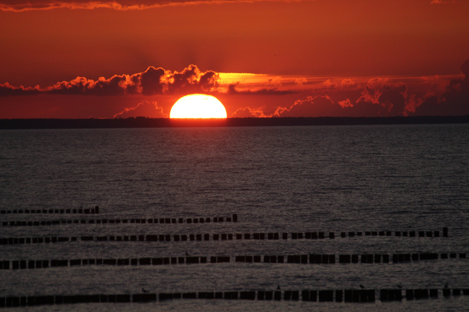 Sonnenuntergang auf Usedom