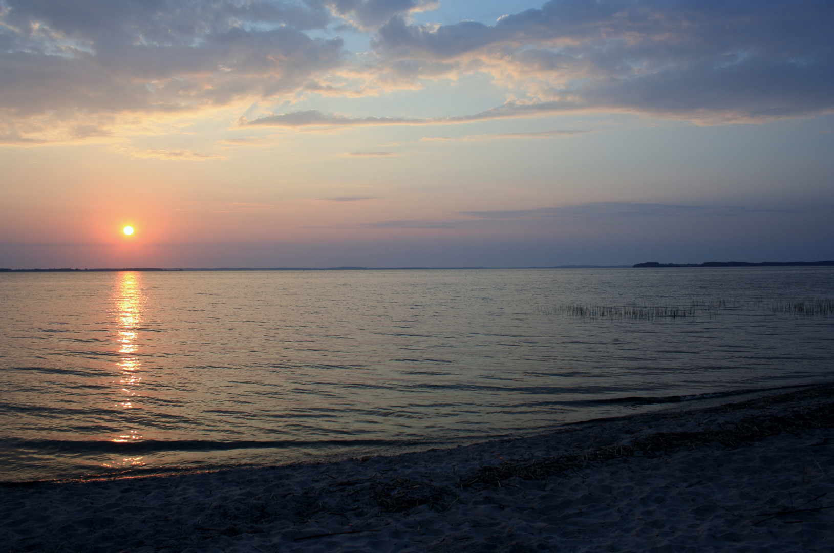 Sonnenuntergang auf Usedom am Achterwasser