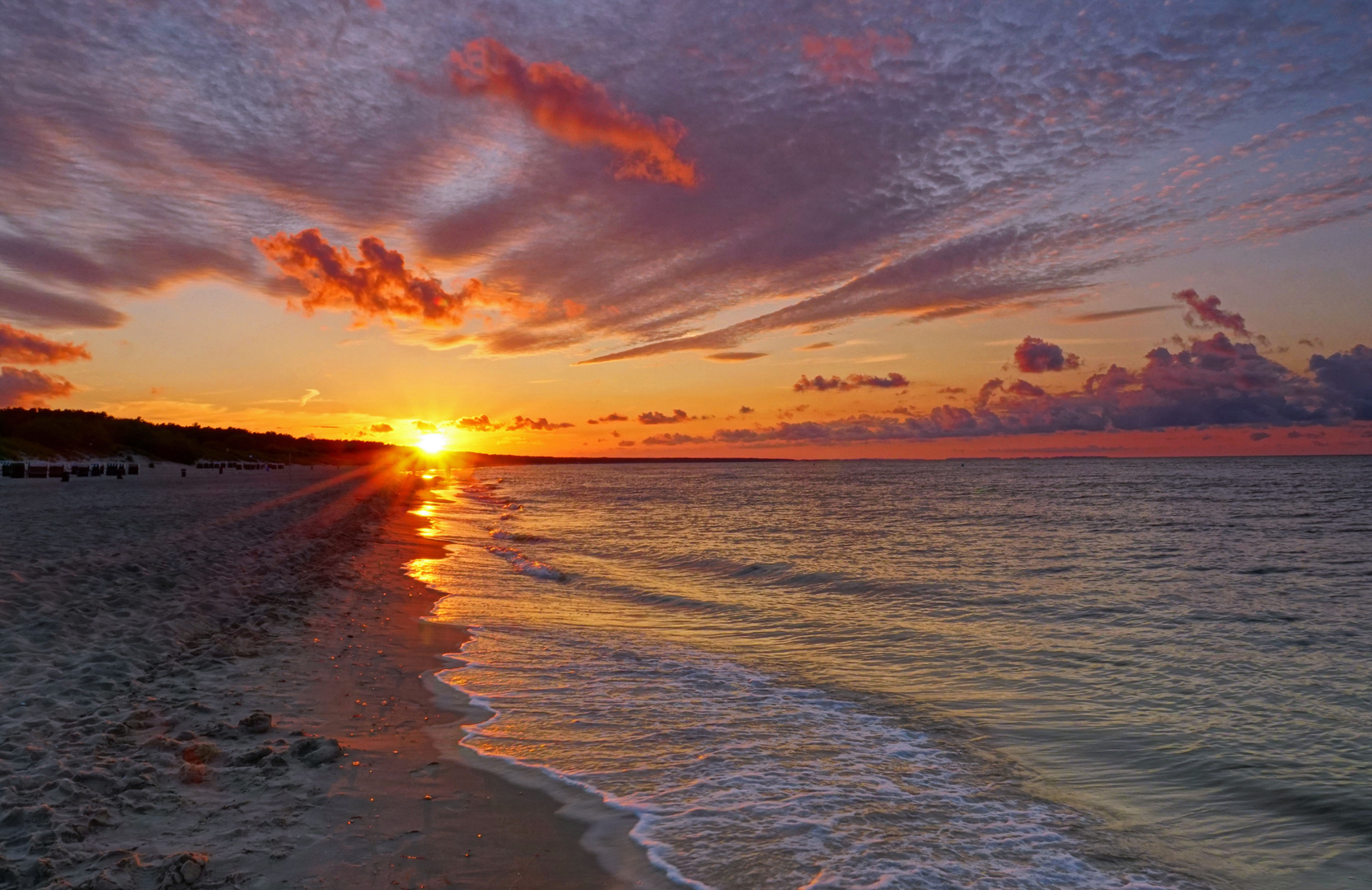 Sonnenuntergang auf Usedom