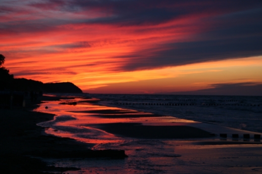 Sonnenuntergang auf Usedom